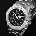  Shop Authentic Breitling Avenger Chronograph 45mm Black Dial Silver Steel Strap Watch for Men - A13317101B1A1 - Luxxuri