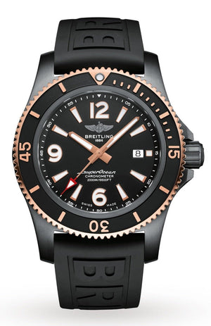  Shop Authentic Breitling Superocean Automatic 46mm Black Dial Black Rubber Strap Watch for Men - U17368221B1S1 - Luxxuri