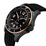  Shop Authentic Breitling Superocean Automatic 46mm Black Dial Black Rubber Strap Watch for Men - U17368221B1S1 - Luxxuri