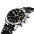  Shop Authentic Breitling Avi Ref. 765 1953 Re-Edition Black Dial Black Leather Strap Watch for Men - AB0920131B1X1 - Luxxuri