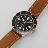  Shop Authentic Breitling Superocean Heritage '57 Black Dial Brown Leather Strap Watch for Men - U10370121B1X1 - Luxxuri