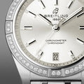  Shop Authentic Breitling Chronomat 32 Diamonds White Dial Silver Steel Strap Watch for Women - A77310591A1A1 - Luxxuri