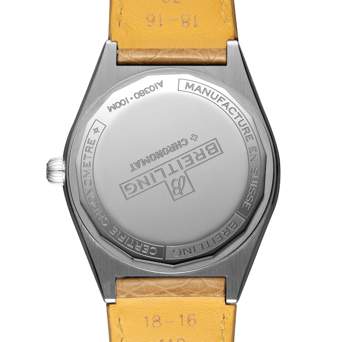 Breitling Chronomat Automatic 36 South Sea Brown Dial Brown Leather Strap Watch for Women - A10380611A1P1