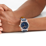  Shop Authentic Breitling Chronomat Automatic 36 South Sea Blue Dial Blue Leather Strap Watch for Women - A10380611C1P1 - Luxxuri