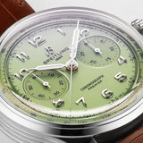  Shop Authentic Breitling Premier B09 Chronograph 40 Green Dial Brown Leather Strap Watch for Men - AB0930D31L1P1 - Luxxuri