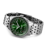  Shop Authentic Breitling Navitimer Automatic 41mm Green Dial Silver Steel Strap Watch for Men - A17326361L1A1 - Luxxuri