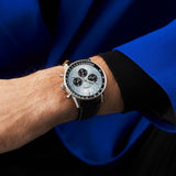  Shop Authentic Breitling Navitimer B01 Chronograph 43 Blue Dial Black Leather Strap Watch for Men - AB0138241C1P1 - Luxxuri