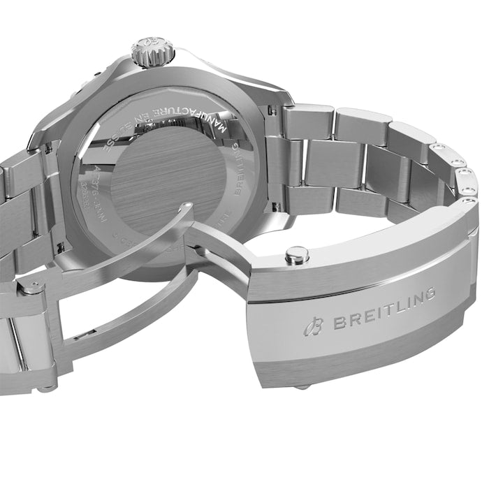  Shop Authentic Breitling Superocean Automatic 44mm Turquoise Dial Silver Steel Strap Watch for Men - A17376211L2A1 - Luxxuri