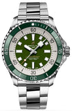  Shop Authentic Breitling Superocean Automatic 44mm Navy Green Dial Green Rubber Strap Watch for Men - A17376A31L1A1 - Luxxuri