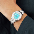  Shop Authentic Breitling Superocean Automatic 36 Turquoise Dial Silver Steel Strap Watch for Men - A17377211C1A1 - Luxxuri