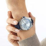  Shop Authentic Breitling Super Chronomat Automatic 38 Diamonds Blue Dial Blue Rubber Strap Watch for Women - A17356531C1S1 - Luxxuri