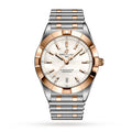 Breitling Chronomat B02 18K Red Gold White Dial Two Tone Steel Strap Watch for Men - U77310101A2U1