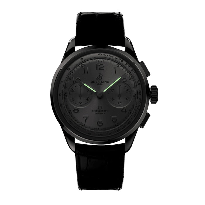  Shop Authentic Breitling Premier B09 Chronograph 40 White Dial Black Leather Strap Watch for Men - AB0930371G1P1 - Luxxuri