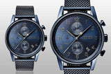  Shop Authentic Hugo Boss Navigator Chronograph Blue Dial Blue Mesh Bracelet Watch for Men - 1513538 - Luxxuri