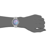  Shop Authentic Michael Kors Taryn Mother of Pearl Purple Dial Silver Steel Strap Watch For Women - MK6562 - Luxxuri