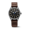  Shop Authentic IWC Pilot's Watch Mark XVIII 40mm Black Dial Brown Leather Strap Watch for Men - IW327006 - Luxxuri
