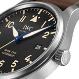  Shop Authentic IWC Pilot's Watch Mark XVIII 40mm Black Dial Brown Leather Strap Watch for Men - IW327006 - Luxxuri