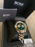  Shop Authentic Hugo Boss Santiago Green Dial Two Tone Steel Strap Watch for Men - 1513872 - Luxxuri