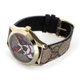  Shop Authentic Gucci G Timeless Brown Dial Brown Leather Strap Watch For Women - YA1264056 - Luxxuri