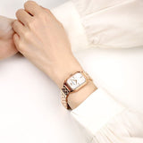  Shop Authentic Emporio Armani Giola White Mother of Pearl Dial Rose Gold Steel Strap Watch For Women - AR11147 - Luxxuri