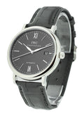  Shop Authentic IWC Portofino Automatic Black Dial Black Leather Strap Watch for Men - IW356502 - Luxxuri