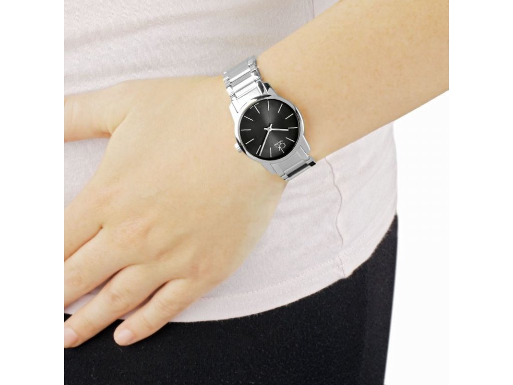  Shop Authentic Calvin Klein City Grey Dial Silver Steel Strap Watch for Women - K2G23161 - Luxxuri