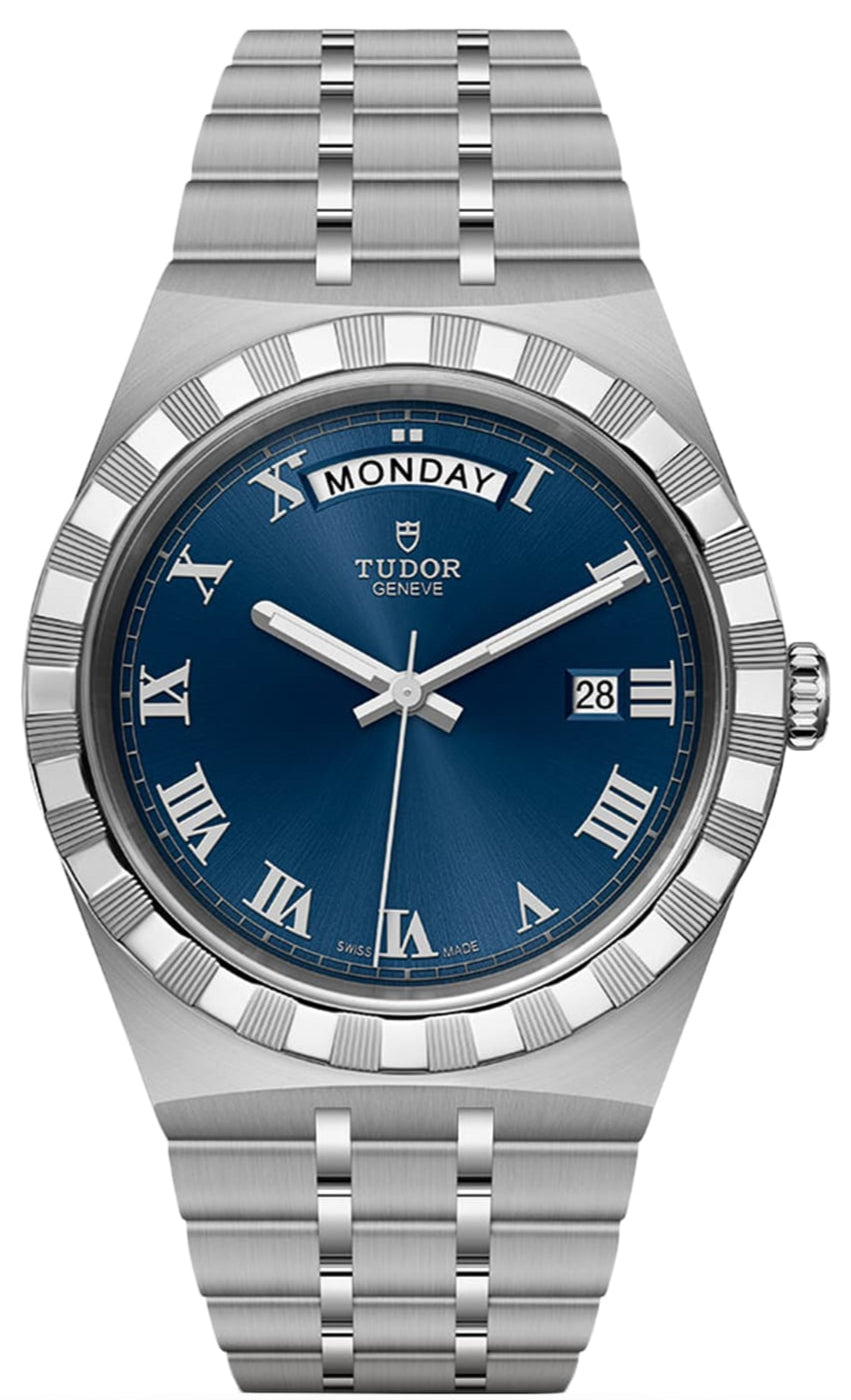  Shop Authentic Tudor Royal Automatic Blue Dial Silver Steel Strap Watch for Men - M28600-0005 - Luxxuri