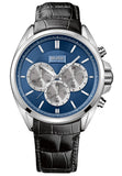  Shop Authentic Hugo Boss Driver Blue Dial Black Leather Strap Watch for Men - 1512882 - Luxxuri