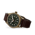  Shop Authentic IWC Pilot's Watch Automatic Spitfire Green Dial Brown Leather Strap Watch for Men - IW326802 - Luxxuri