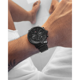  Shop Authentic Tommy Hilfiger Evan Chronograph Quartz Black Dial Black Steel Strap Watch For Men - 1710410 - Luxxuri