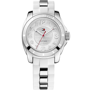  Shop Authentic Tommy Hilfiger K2 White Dial White Rubber Strap Watch for Women - 1781306 - Luxxuri