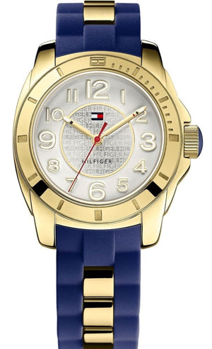  Shop Authentic Tommy Hilfiger White Dial Two Tone Steel Strap Watch for Women - 1781307 - Luxxuri