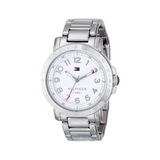  Shop Authentic Tommy Hilfiger White Dial Silver Steel Strap Watch for Women - 1781397 - Luxxuri