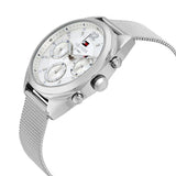  Shop Authentic Tommy Hilfiger Mia Silver Dial Silver Mesh Bracelet Watch for Men - 1781628 - Luxxuri