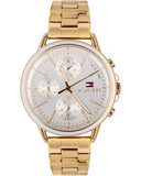  Shop Authentic Tommy Hilfiger Carly White Dial Gold Steel Strap Watch for Women - 1781786 - Luxxuri