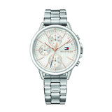  Shop Authentic Tommy Hilfiger Carly White Dial Silver Stainless Steel Strap Watch for Women - 1781787 - Luxxuri