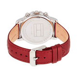  Shop Authentic Tommy Hilfiger Claudia White Dial Red Leather Strap Watch for Women - 1781816 - Luxxuri