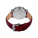  Shop Authentic Tommy Hilfiger Claudia White Dial Red Leather Strap Watch for Women - 1781816 - Luxxuri