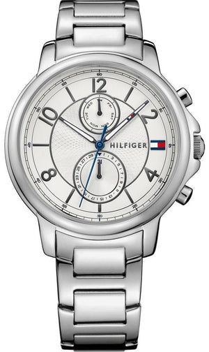  Shop Authentic Tommy Hilfiger Claudia White Dial Silver Steel Strap Watch for Women - 1781819 - Luxxuri