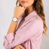  Shop Authentic Tommy Hilfiger Blake Chronograph Silver Dial Pink Leather Strap Watch For Women - 1781906 - Luxxuri