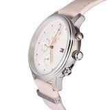 Shop Authentic Tommy Hilfiger Blake Chronograph Silver Dial Pink Leather Strap Watch For Women - 1781906 - Luxxuri