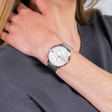  Shop Authentic Tommy Hilfiger Jenna Quartz Silver Dial Silver Mesh Bracelet Watch For Women - 1781942 - Luxxuri