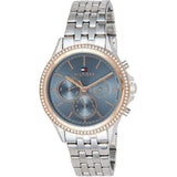  Shop Authentic Tommy Hilfiger Ari Diamonds Blue Dial Silver Steel Strap Watch for Women - 1781976 - Luxxuri
