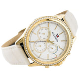  Shop Authentic Tommy Hilfiger Ari Diamonds White Dial Cream Leather Strap Watch for Women - 1781982 - Luxxuri