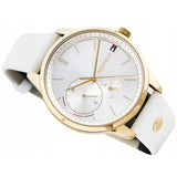  Shop Authentic Tommy Hilfiger Brooklyn Quartz White Dial White Leather Strap Watch for Women - 1782018 - Luxxuri