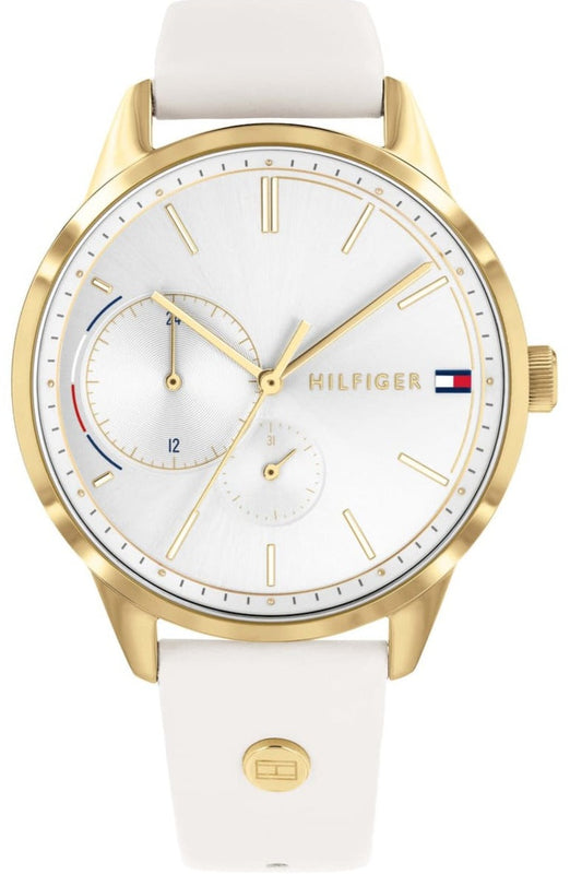  Shop Authentic Tommy Hilfiger Brooklyn Quartz White Dial White Leather Strap Watch for Women - 1782018 - Luxxuri