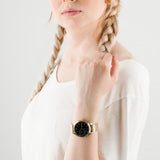  Shop Authentic Tommy Hilfiger Brooke Black Dial Gold Steel Strap Watch for Women  - 1782019 - Luxxuri