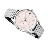 Shop Authentic Tommy Hilfiger Brooke Pink Dial Silver Steel Strap Watch for Women - 1782020 - Luxxuri