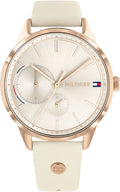  Shop Authentic Tommy Hilfiger Brooke Quartz White Dial Cream Leather Strap Watch for Women  - 1782022 - Luxxuri