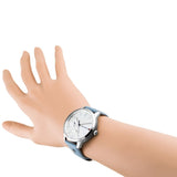  Shop Authentic Tommy Hilfiger Brooke Silver Dial Blue Leather Strap Watch for Women - 1782023 - Luxxuri